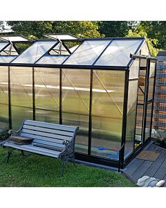 Gardenmeister Prestige 800 Gewächshaus Polycarbonat 8 mm schwarz GM508400