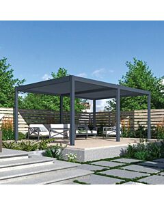 Pratt & Söhne Rivièra Pergola Aluminium mit Lamellendach 6 x 4 m elektrisch PS5429108