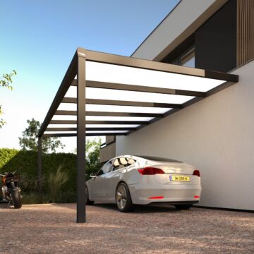 Pratt & Söhne Carport Opal Polycarbonat 16 mm 6 x 3,5 m