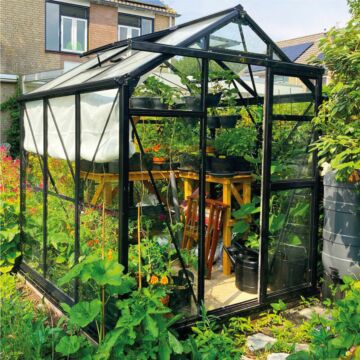 Gardenmeister Prestige 100 Gewächshaus Sicherheitsglas 4 mm schwarz GM501101