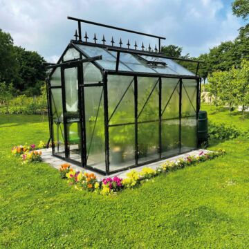 Gardenmeister Prestige 200 Gewächshaus Sicherheitsglas 4 mm schwarz GM502101