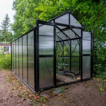 Gardenmeister Four Seasons 400 Gewächshaus Polycarbonat 8 mm schwarz GM604300